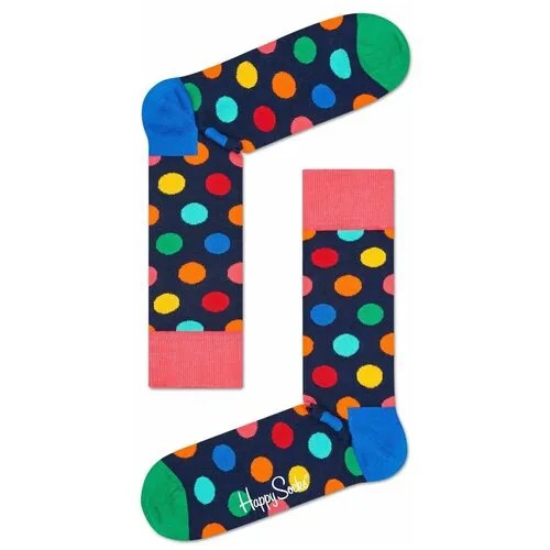 Носки  унисекс Happy Socks, 1 пара, размер 41-46, мультиколор, синий