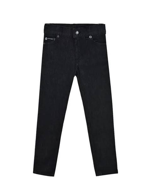 Черные джинсы slim fit Dolce&Gabbana детские