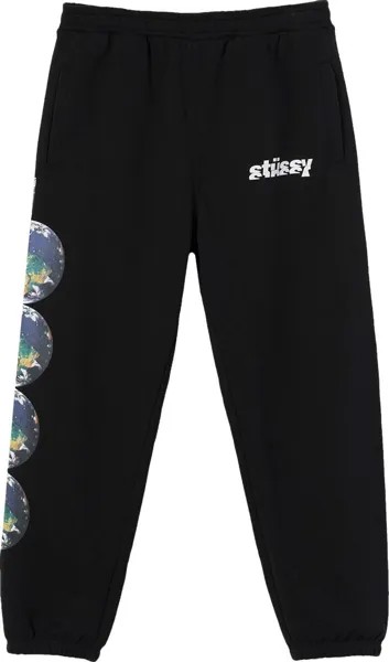 Спортивные брюки Stussy Catch The Wave Sweatpants 'Black', черный
