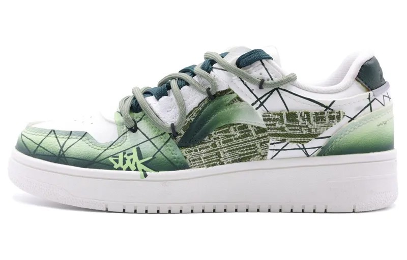 Кроссовки LINING Tianji 2.0 Skateboarding Shoes Women's Low-top Green, цвет Jasper