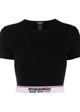 Dsquared2 укороченный топ с логотипом