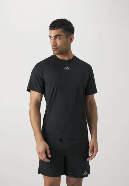 Спортивная футболка HIIT WORKOUT 3 STRIPES adidas Performance, цвет black