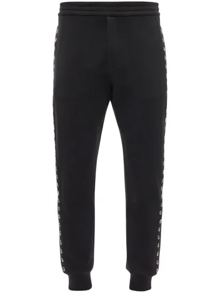 Alexander McQueen спортивные брюки с люверсами, черный