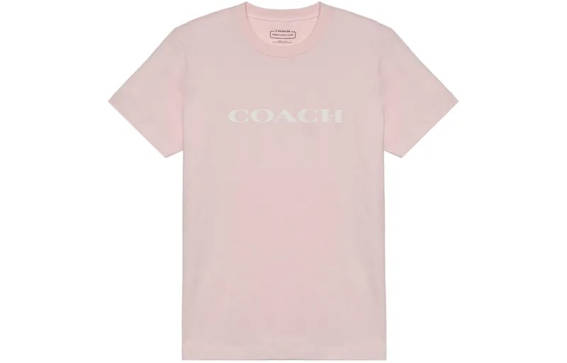 Футболка женская розовая Coach
