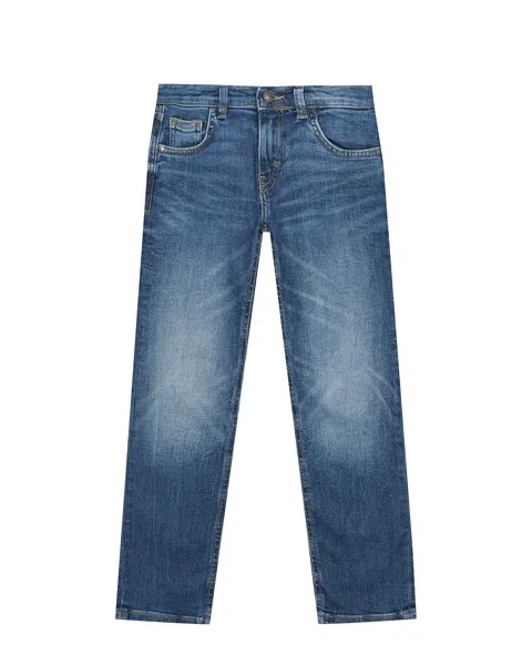 Синие джинсы с потертостями Guess детские