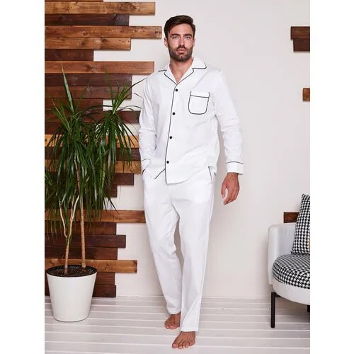 Пижама  Малиновые сны, размер 58, белый