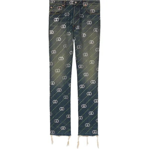 Джинсы мужские синие Gucci, синий