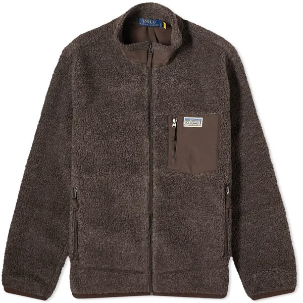 Куртка Polo Ralph Lauren High Pile Fleece, цвет Dark Beech Marl