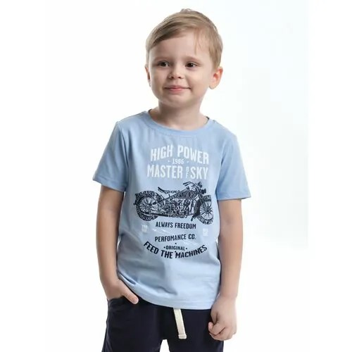 Футболка Mini Maxi, размер 110, голубой