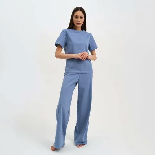 Пижама  Kaftan, размер 46, голубой, синий
