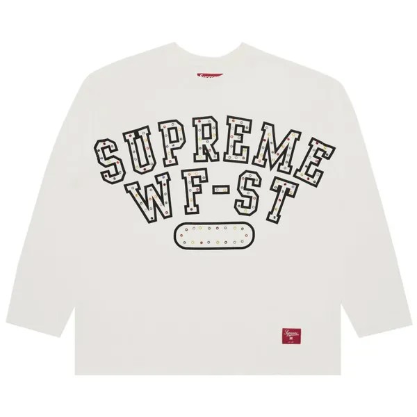 Майка Supreme Athletic Studded Long-Sleeve Top, белый