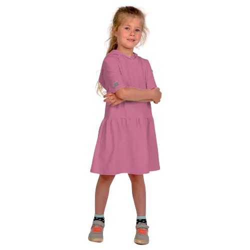 TW21-538240201 Платье детское с капюшоном, розовый, раз. 128