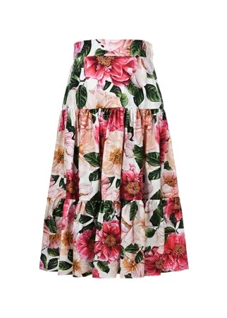 Юбка с цветочным принтом Dolce&Gabbana детская