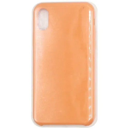 Чехол для iPhone X/Xs (силиконовый) оранжевый