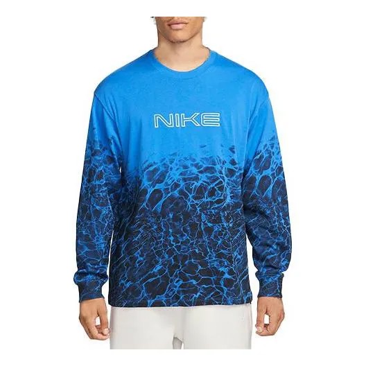 Футболка Nike Kukini Long Sleeve Tee 'Bright Blue', синий