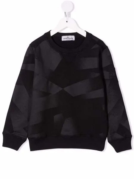 Stone Island Junior толстовка с камуфляжным принтом