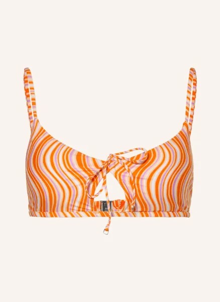 Топ бикини SEAFOLLY Bralette MOD SQUAD, оранжевый