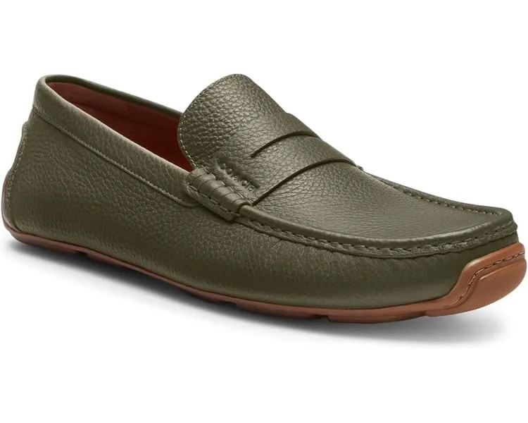 Лоферы COACH Luca Leather Driver, цвет Army Green