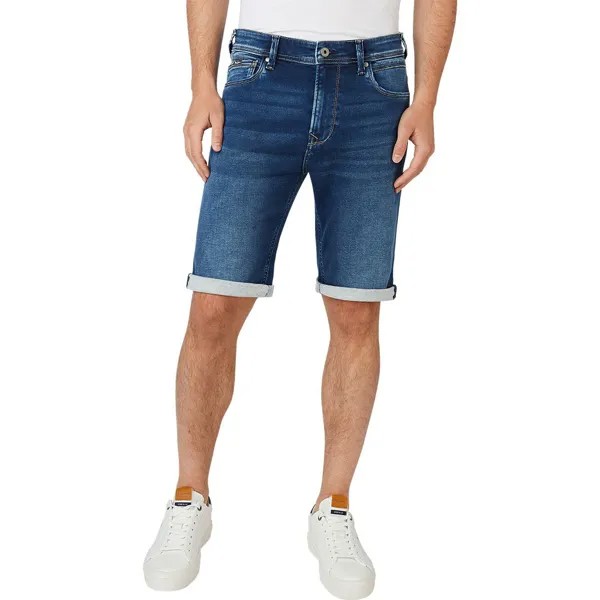 Джинсовые шорты Pepe Jeans Jack Short Regular Waist, синий