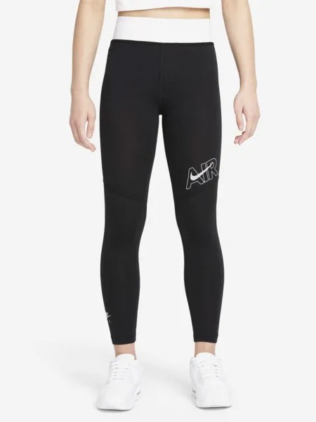 Легинсы для девочек Nike Air Essentials, Черный