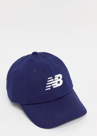 Темно-синяя кепка с логотипом New Balance-Темно-синий