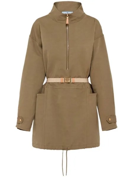 Prada парка с кулиской, зеленый