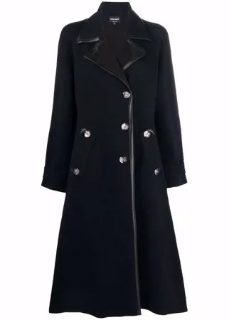 Giorgio Armani пальто со смещенной застежкой на пуговицах