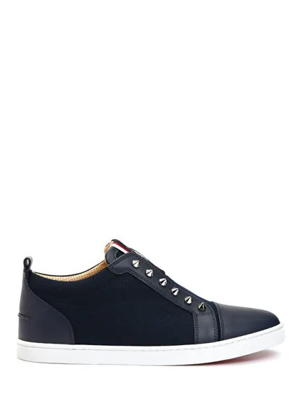 Fique мужские кожаные кроссовки Christian Louboutin, синий