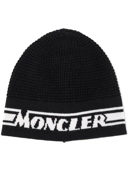 Moncler Enfant шапка бини с логотипом