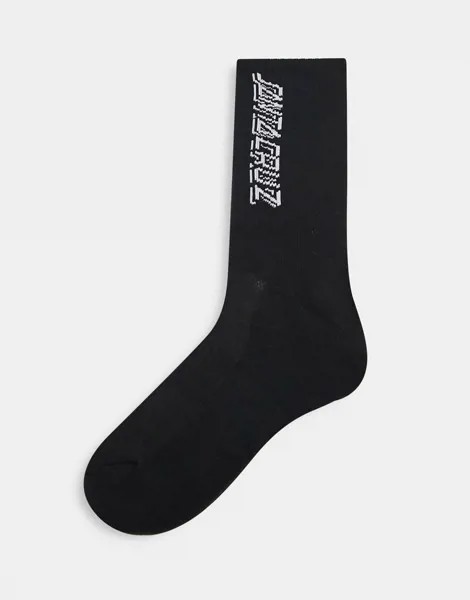 Черные носки с полосками контрастного цвета Santa Cruz-Черный