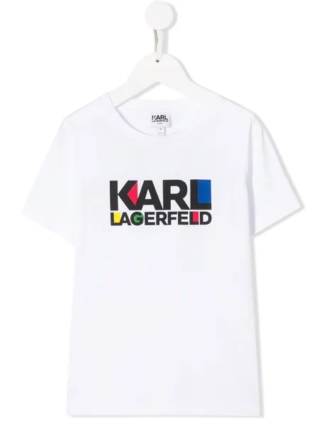 Karl Lagerfeld Kids футболка с логотипом Karl Bauhaus