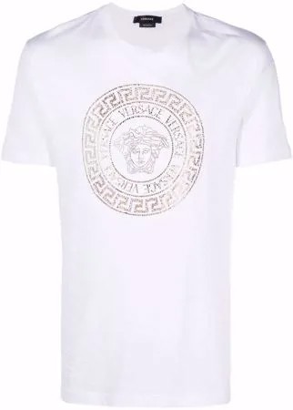 Versace футболка с декором Medusa