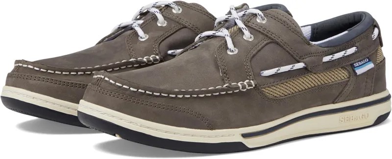 Топсайдеры Sebago Triton Three Eyelets Nbk, цвет Slate/Taupe