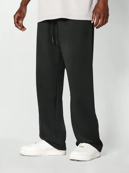 Спортивные брюки премиум-класса SUMWON с заниженным шаговым швом и петлевой спинкой, черный