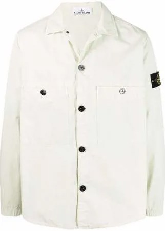 Stone Island куртка-рубашка с накладными карманами