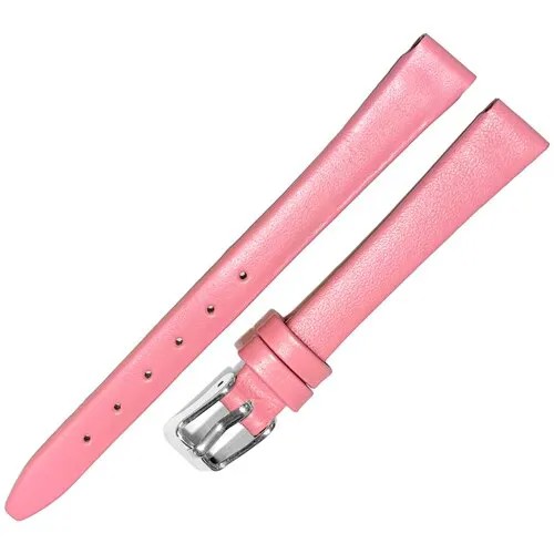 Ремешок 1003-01 (роз) Classic Розовый кожаный ремень 10 мм для наручных часов из натуральной кожи гладкий матовый женский
