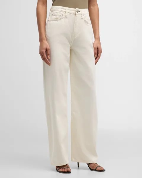 Легкие джинсы широкого кроя Logan Rag & Bone, цвет Ecru