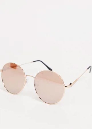 Круглые солнцезащитные очки French Connection-Золотистый