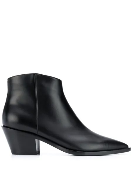 Gianvito Rossi ботильоны с заостренным носком, черный