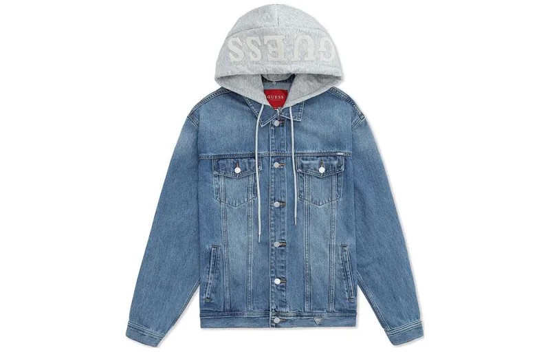 Джинсовая куртка унисекс GUESS, цвет MWA-Blue