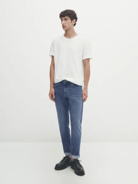 Джинсы облегающего кроя Massimo Dutti, индиго