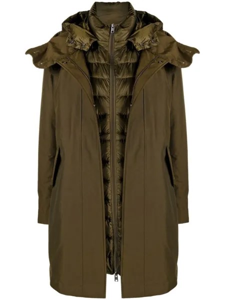 Woolrich двусторонний пуховик, зеленый