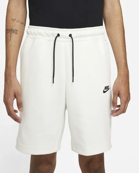 Мужские спортивные шорты Nike Sportswear Tech Fleece Sail White Black CU4503-133 XL