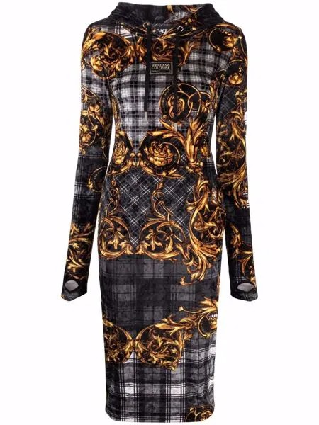 Versace Jeans Couture платье-худи с принтом Baroque