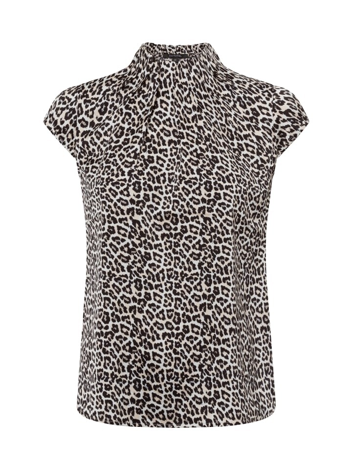 Блуза comma shirt, цвет beige schwarz