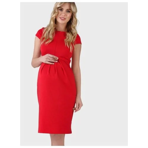 Платье I love mum Грейси красное для беременных и кормящих (44)