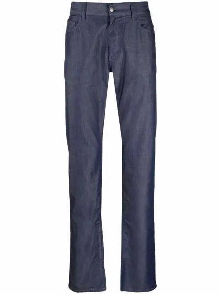 Canali прямые джинсы средней посадки