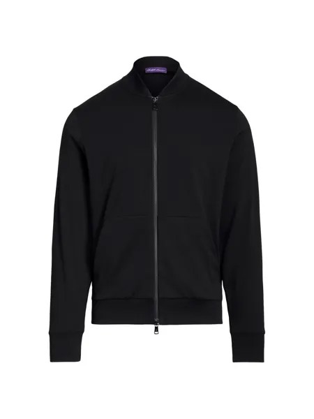 Спортивная куртка с вышивкой Ralph Lauren Purple Label, черный