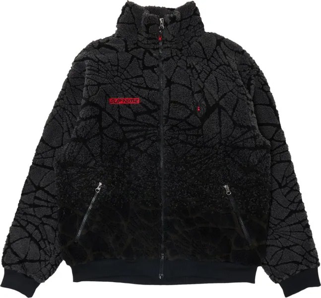 Куртка Supreme x Spyder Web Polar Fleece Jacket 'Black', черный