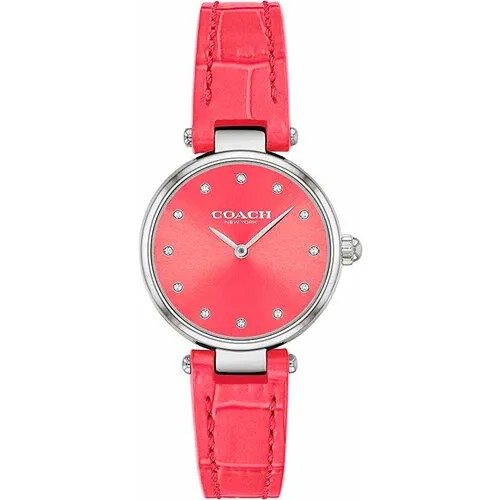 Наручные часы Coach, коралловый, розовый